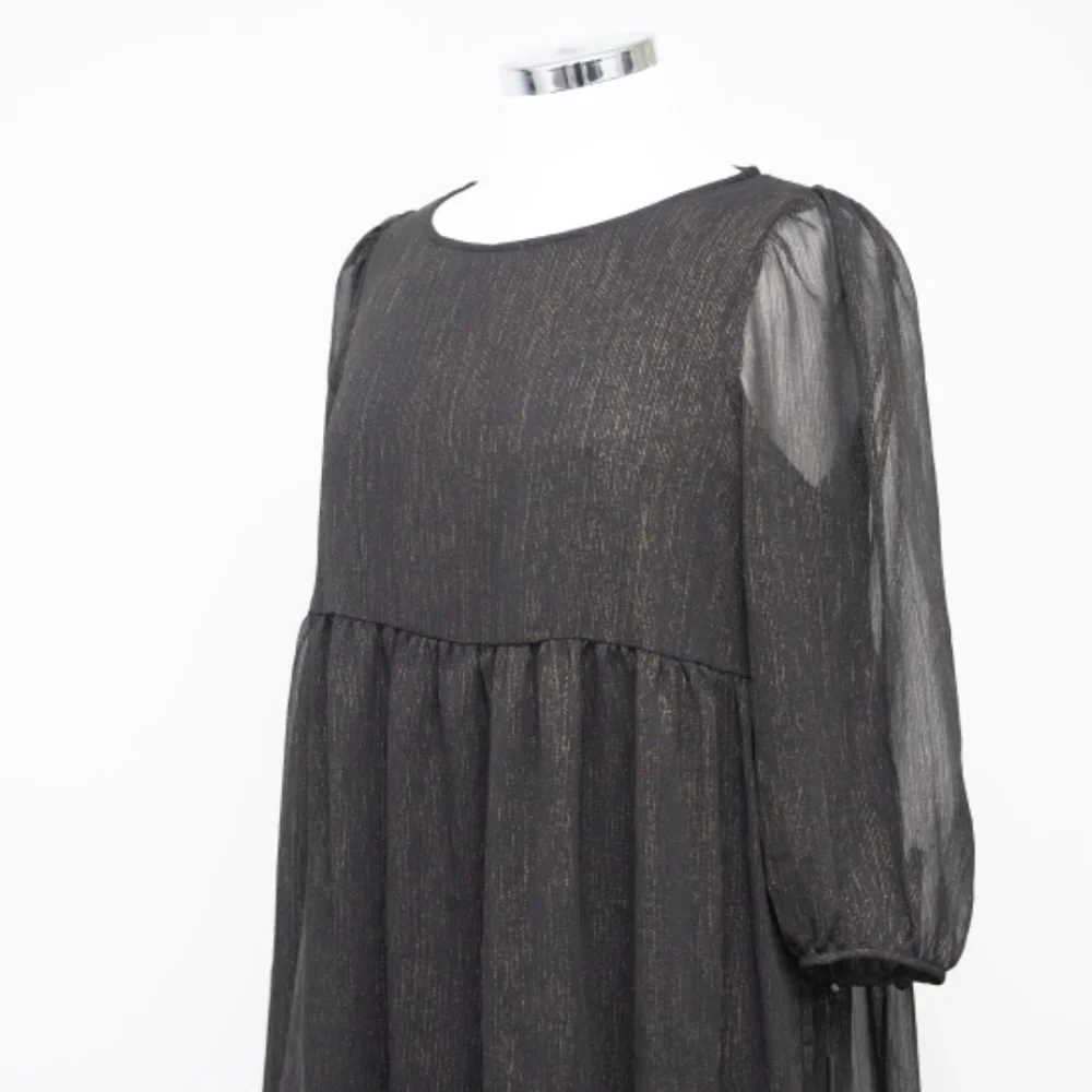 Calvin‎ Klein. Sheer Empire Waist Mini Dress.